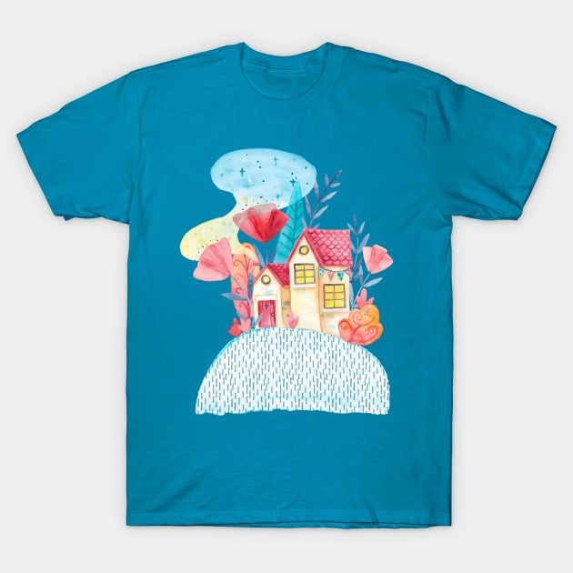 Little Daisy House T-Shirt by Gingerlique